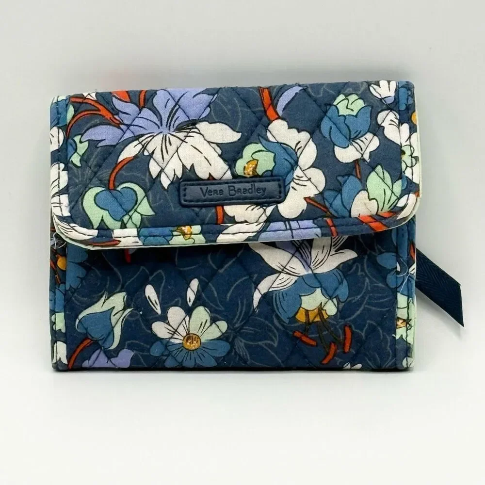 Vera Bradley Floral Print RFID Euro Wallet